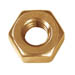 HEX NUT SOLID BRASS